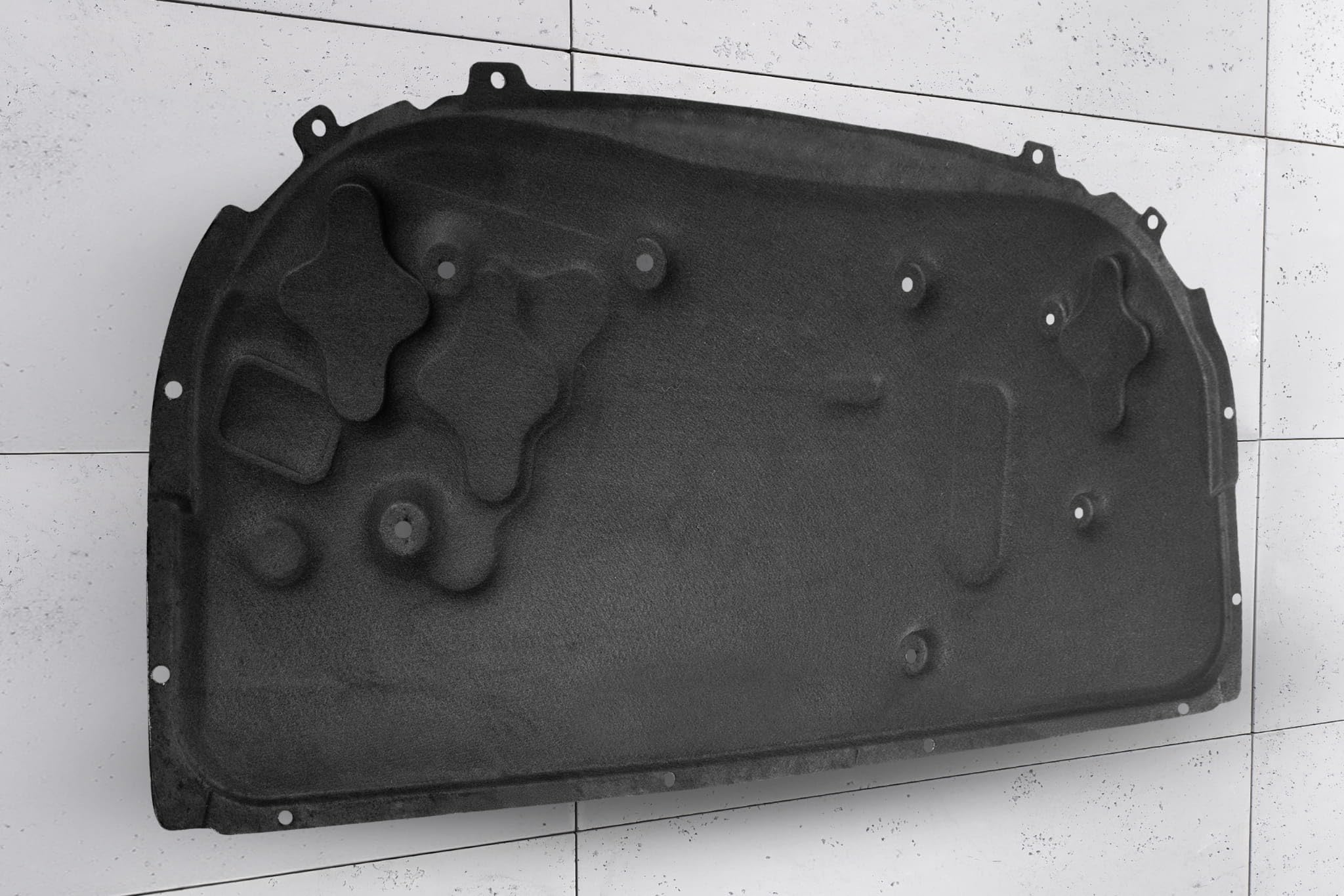 GEPCO Dämmmatte Motorhaube Motorhaubendämmung Motorraumdämmung mit Clips kompatibel mit OPEL ASTRA H 2004-2014 13114637