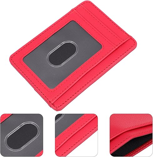 Miniatura 9 de KESYOO Funda para pasaporte de viaje con bloqueo de piel sintética, funda para tarjetas de identificación, protector de tarjeta de crédito, fundas