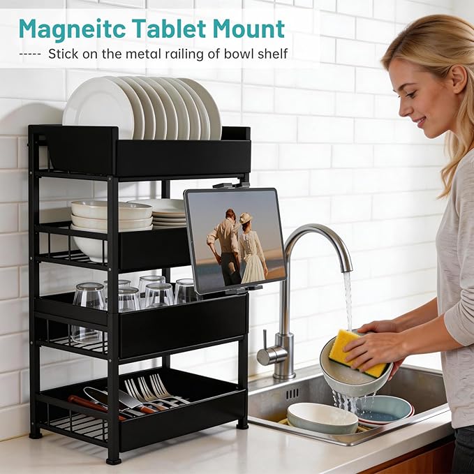 Soporte Magnético para Tablet Mippko, Negro, para iPad/Tablet miniatura 4