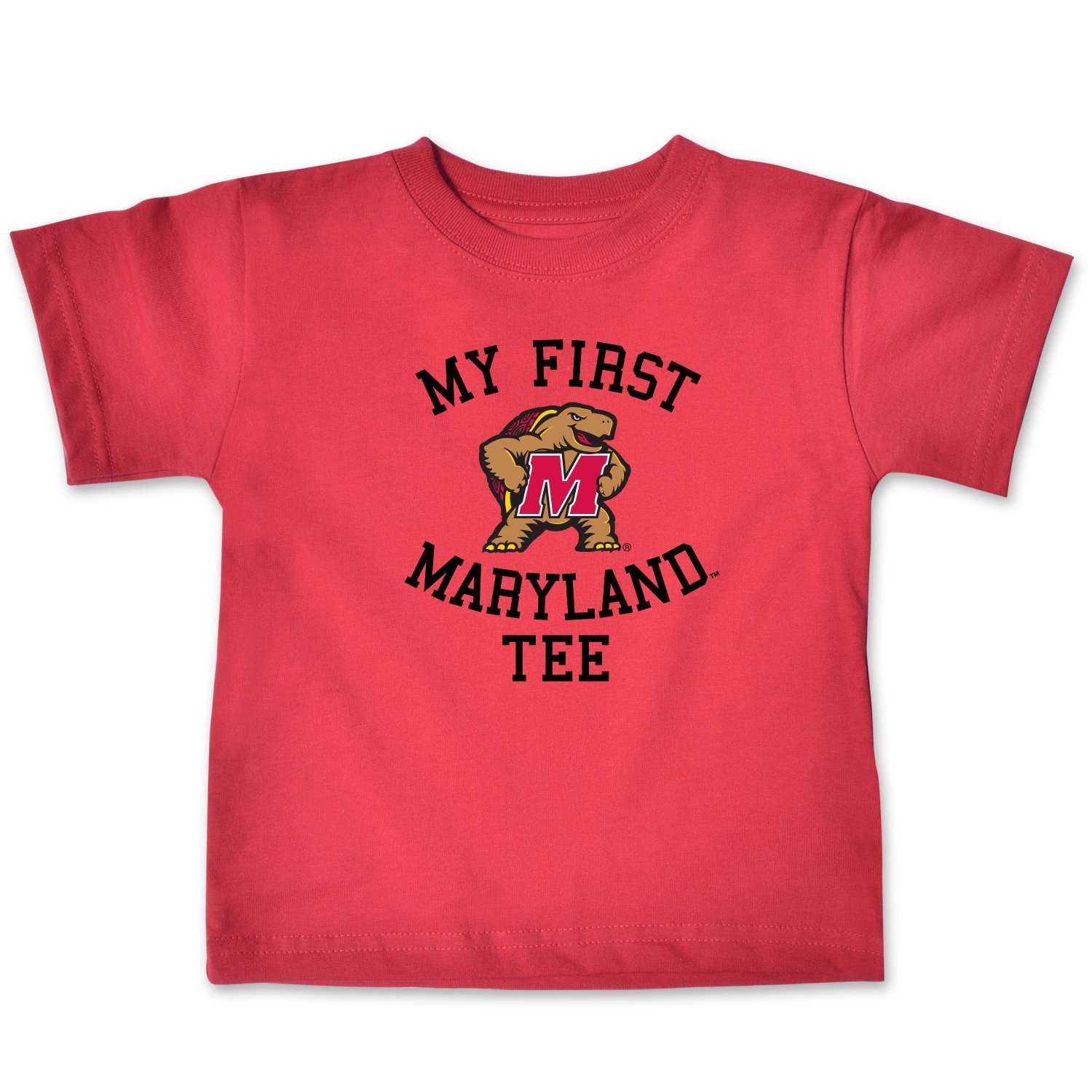 College Kids NCAA Maryland Terrapins Infant Short Sleeve Tee, 6 Months, Red