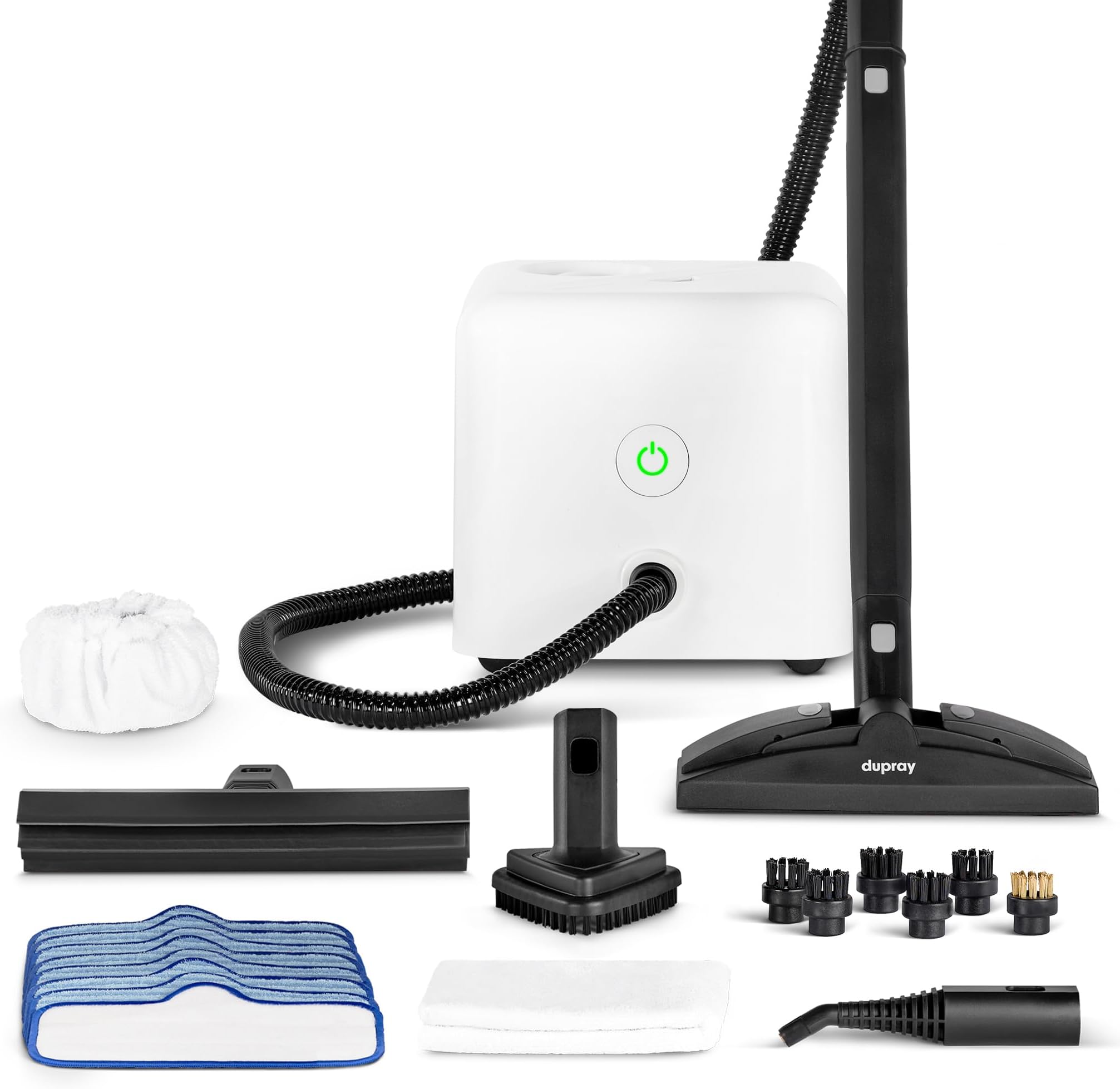 Neat Steam Cleaner with 22 Accessories, Multipurpose Steamer for home Chemical-Free Cleaning, *Kills 99.9% of Bacteria & Viruses (incl. 8 microfiber pads)