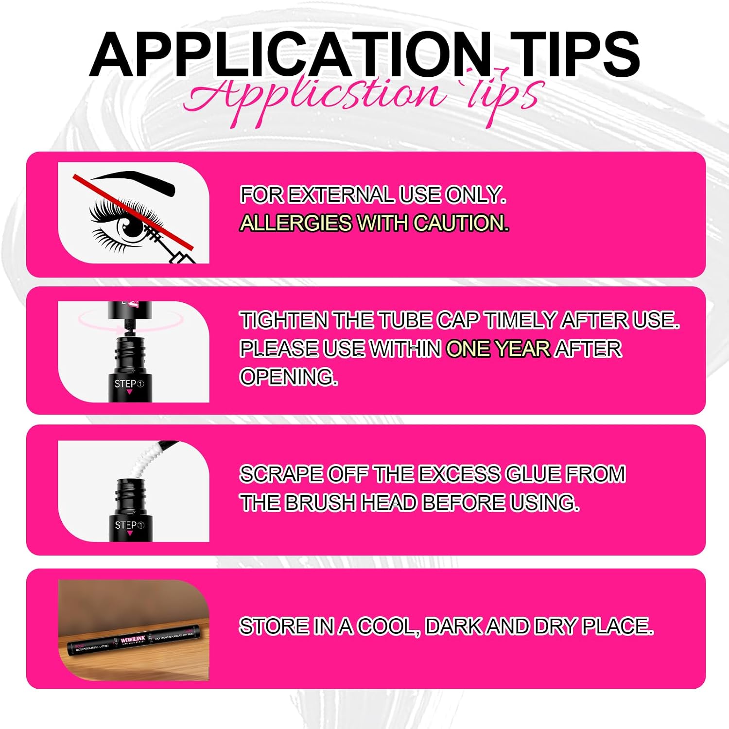 Lash Cluster Glue Lash Bond and Seal Waterproof, White Eyelash Glue for Eyelash Clusters Long-Lasting Eyelash Adhesive at Home（5ml+5ml）