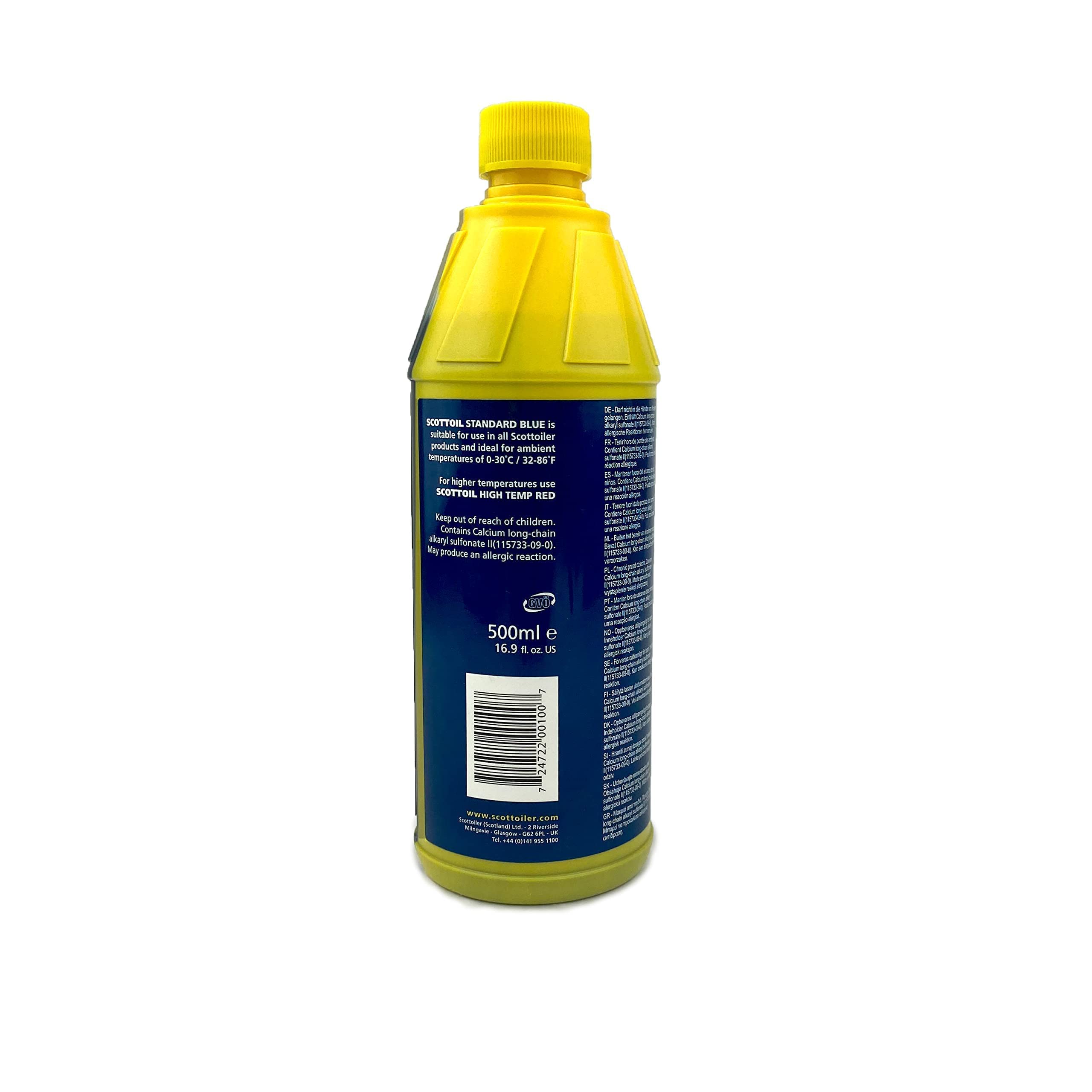 Scottoiler Essentials - Micro-vSystem - Lubricador Automático de Cadena de Motocicleta y Recarga de Scottoil Azul - Kit de Inicio BUNDLE