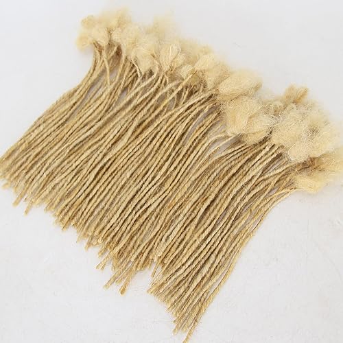 Miniatura 7 de ZigZag Hair Minilocs - Extensiones de cabello humano para rastas de 0.1 in, 20 hebras rubias, extensiones de cabello humano, trenzas de ganchillo (8