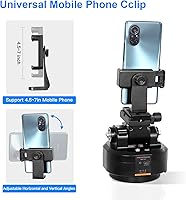 Vista 6 de Soonpho M6 Cabezal de Trípode Panorámico Giratorio Motorizado con Seguimiento Automático de Rostro, Cabezal de Inclinación Panorámica