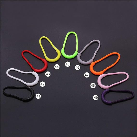 Yzsfirm 10 Pcs U Shape Nylon Zipper Pull,Replacement Zipper Tab Durable Red Zipper Pull for Backpacks
