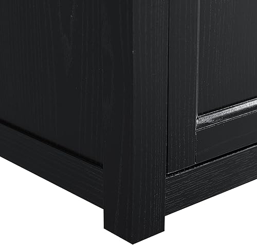 Miniatura 14 de Crosley Furniture Camden - Soporte esquinero para TV de más de 50 pulgadas, centro de entretenimiento con estantes de almacenamiento, color negro