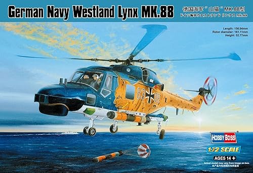 Hobby Boss Kit de construcción de modelo de avión Westland Lynx Mk.88 de la Armada alemana