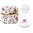 Qopoto Body Powder Puff and Container for Dusting Powder, Women Powder Puff and Powder Case for Bath and Travel (Ormosia)