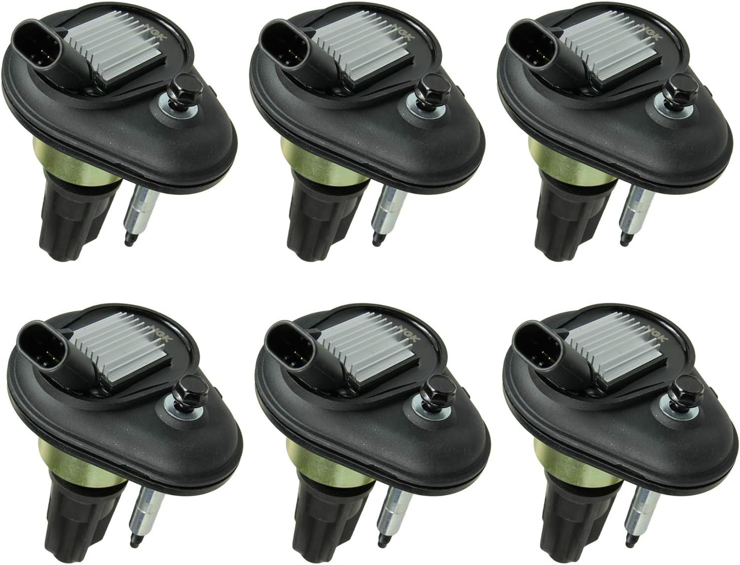 NGK U5080-6 (49174) Coil-On-Plug Ignition Coil, Pack of 6