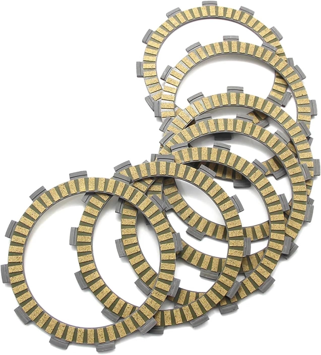 Compatible with KTM 125 MXC EGS EXC (2T) Six Days SX 144 Supermoto SXS 150 (USD) 200 50332011000 Motorcycle Clutch Friction Disc Plate Kit