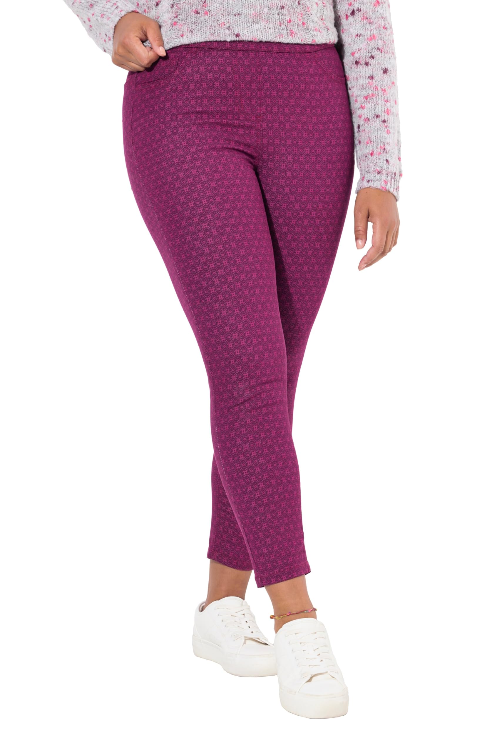 Janet & Joyce Damen große Größen Übergrößen Plus Size Jeggings, Slim Fit, Minimal-Print, Gesäßtaschen 834618
