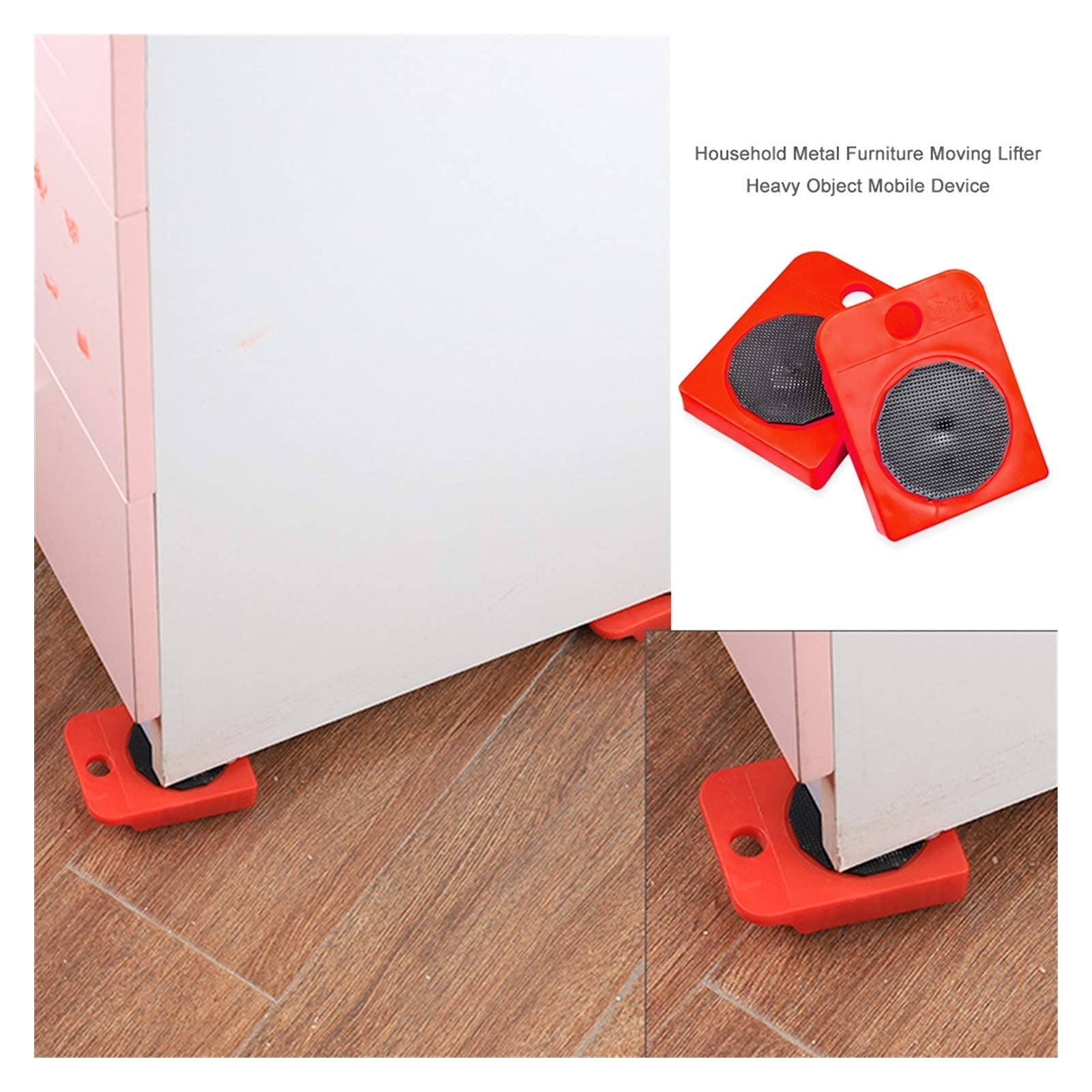 Trasportatore di mobili 4 Pezzi Si muove Mobili Strumento di Trasporto Shifter Ruota Mobile Dispositivo di Scorrimento Rullo di rimozione Strumenti in Movimento Pesante Solleva Facilmente Oggetti PE