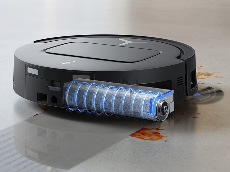 Détail du système de rouleau OZMO en action