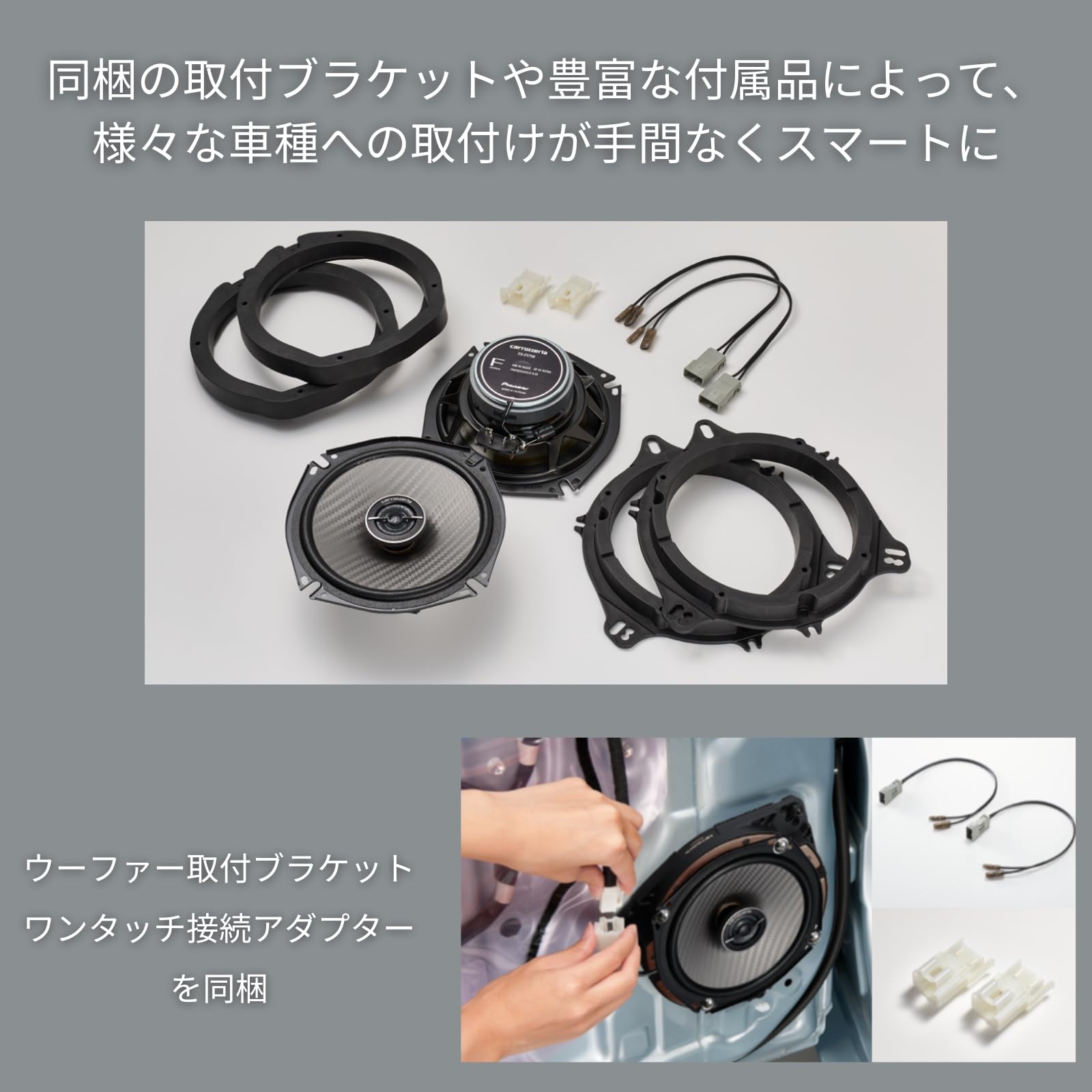 Amazon.co.jp: Pioneer スピーカー TS-F1650 16cm カスタムフィット