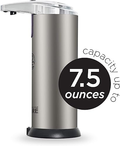 Miniatura 3 de Dispensador de jabón sin contacto, desinfectante de manos, dispensador automático de jabón a pilas con diseño antigoteo, sensor de movimiento,