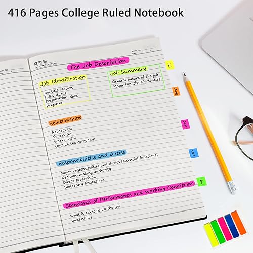 Miniatura 2 de Diario para cuaderno, diario punteado, 8.5 x 11 pulgadas, cuaderno de cuadrícula de puntos de 400 páginas, papel grueso que no se corre y no se