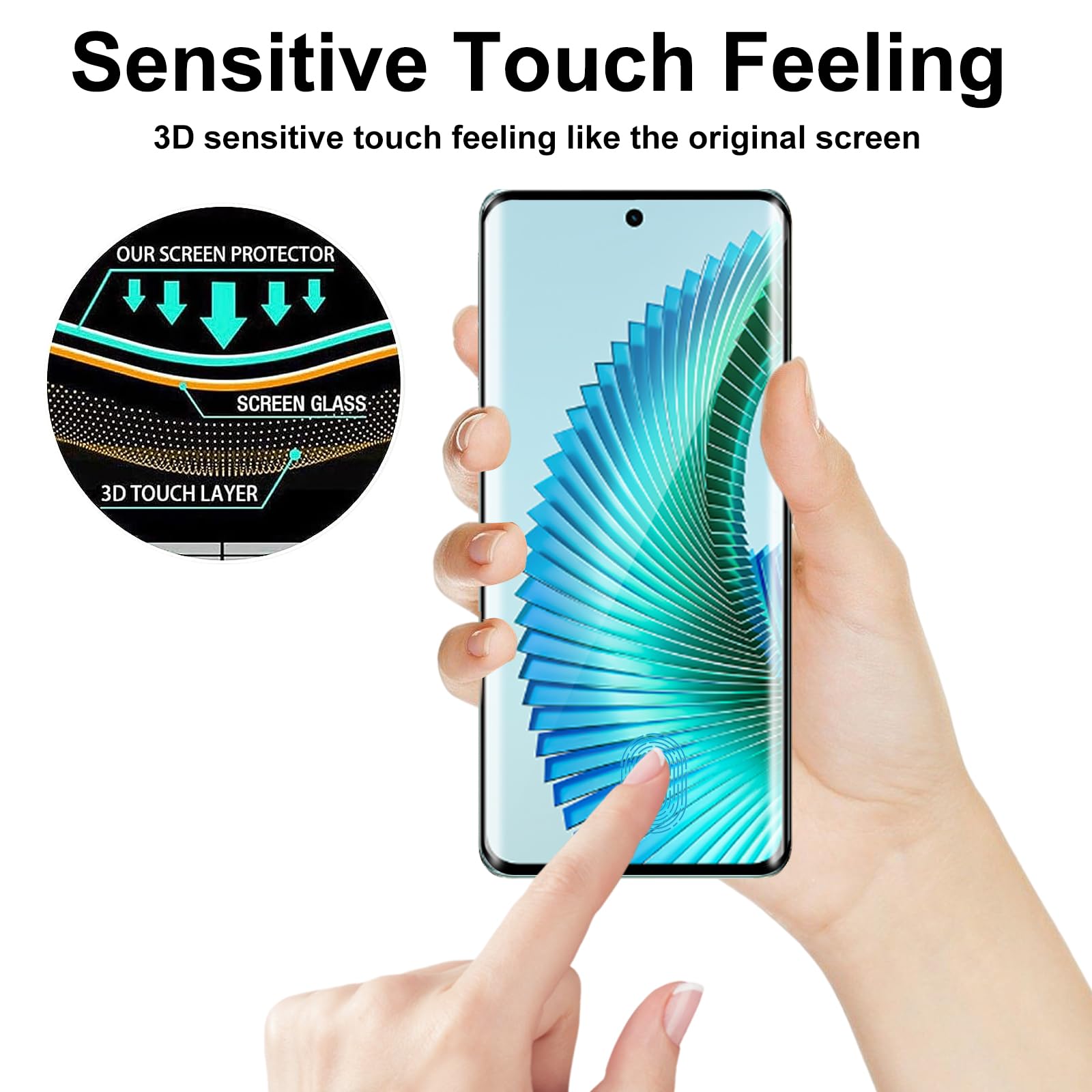 Honor Magic 5 Lite Pellicola Kit Vetro Temperato Per Honor Magic 4 Lite 5G - 3 Pellicole Schermo 2 Pellicole Fotocamera Vetro Temperato 9h Antiurto - Foto 12