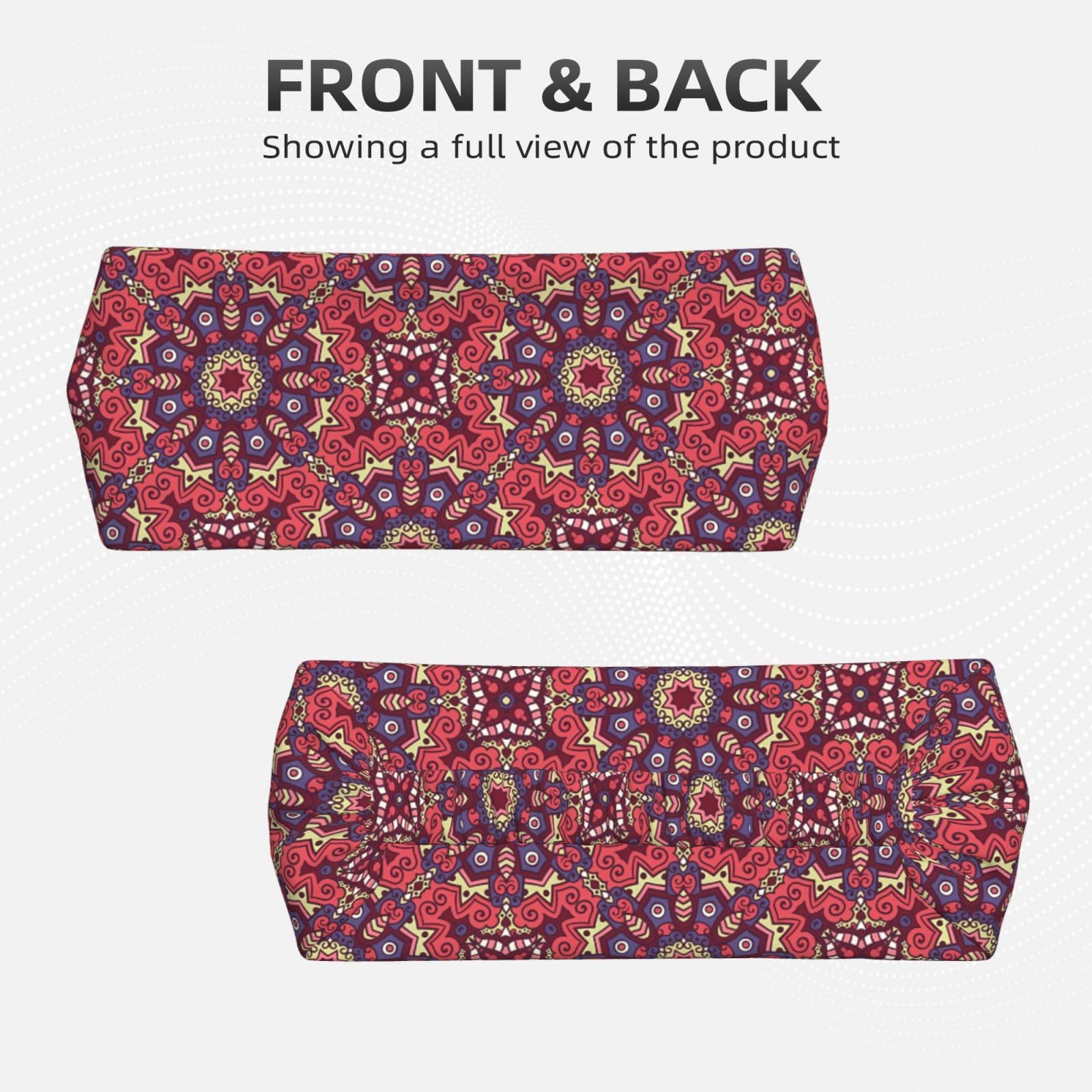 Ethnic Boho Floral Elastic Exercise Headband For Women&Men,Wide Headbands For Women Athletic Sweatbands - Fashion Elastic Sports Hair Band For Yoga Fitness