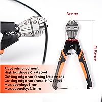 Vista 3 de Juego de cables de freno de bicicleta universal CNC, juego de cables de freno de bicicleta con cortador de alambre de acero inoxidable, cable de kit