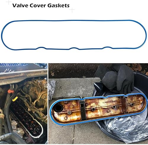 Miniatura 6 de Juego de juntas de tapa de válvula, sello de tapa de válvula compatible con Chevy Silverado, Suburban, Tahoe, Trailblazer, GMC Sierra, Yukon, Envoy,