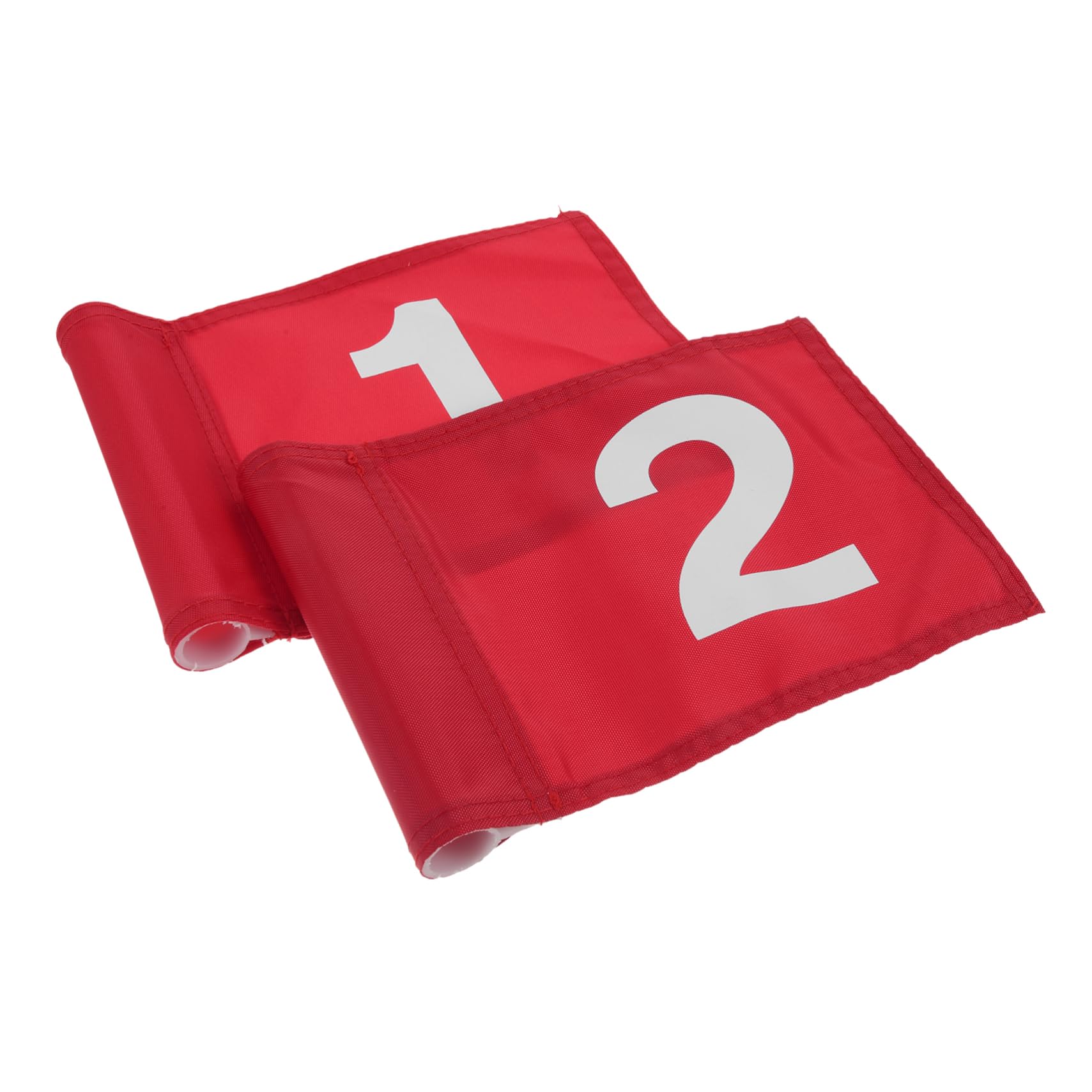 HANABASS 2Pcs Durable Golf Practice Flags Training Flags for Golfs Course Supplies Lightweight and Portable with Polyester Material for Enhanced Practice Sessions