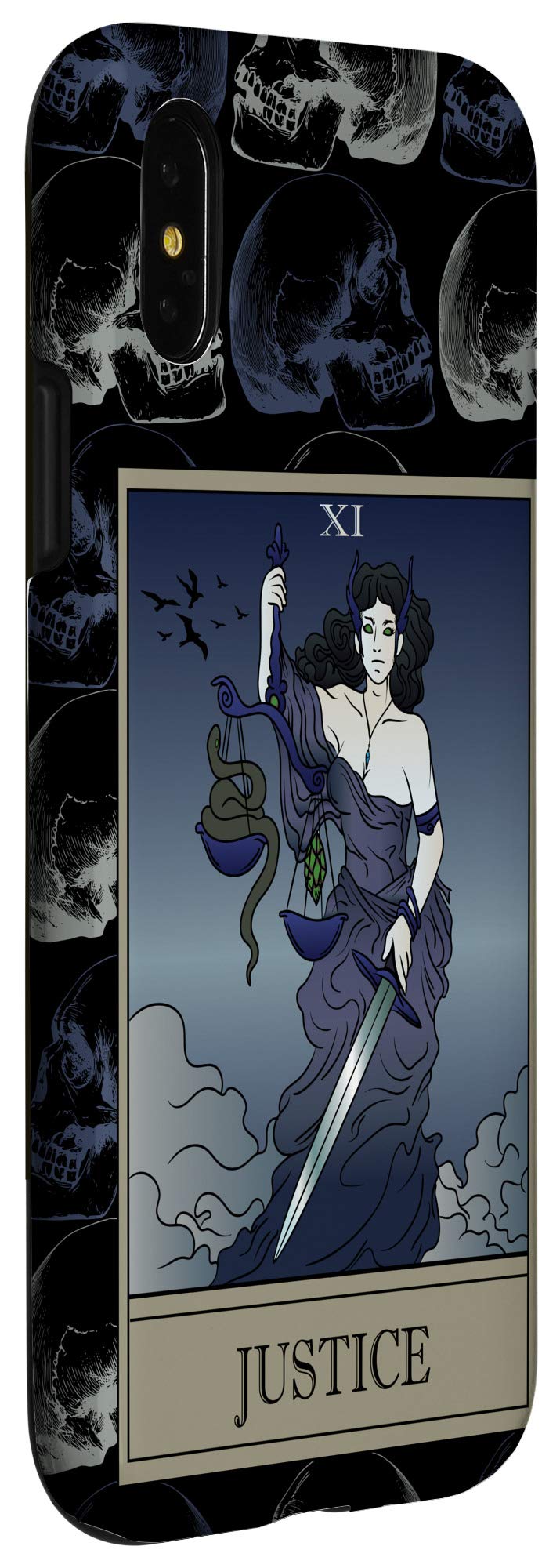 Amazon.com: iPhone X/XS Justice Tarot Card - Justitia Tarot gothic