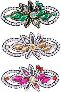 3Pcs Diamond Painting Hair Clips, 5D Bowknot Bobby Pins Girls Diy Diamond Hair Clip Butterfly Hairpin Elegant Barrettes Gift For Girls Daughter Best Friend Or Mather 8.5 * 3.5cm (B)
