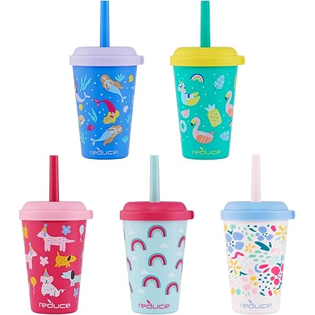 REDUCE 12 oz Big Spill-Proof Kids GoGo's Stackable Cups for Toddlers