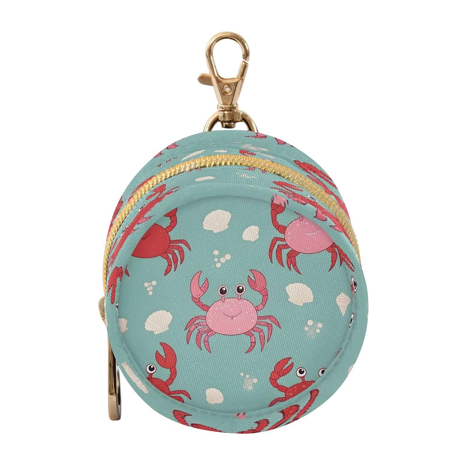 Kigai Cartoon Crabs Pacifier Holder Case, Pacifier Storage Case for Diaper Bag, Portable Pacifier Holder for Newborn Baby Boy Girl