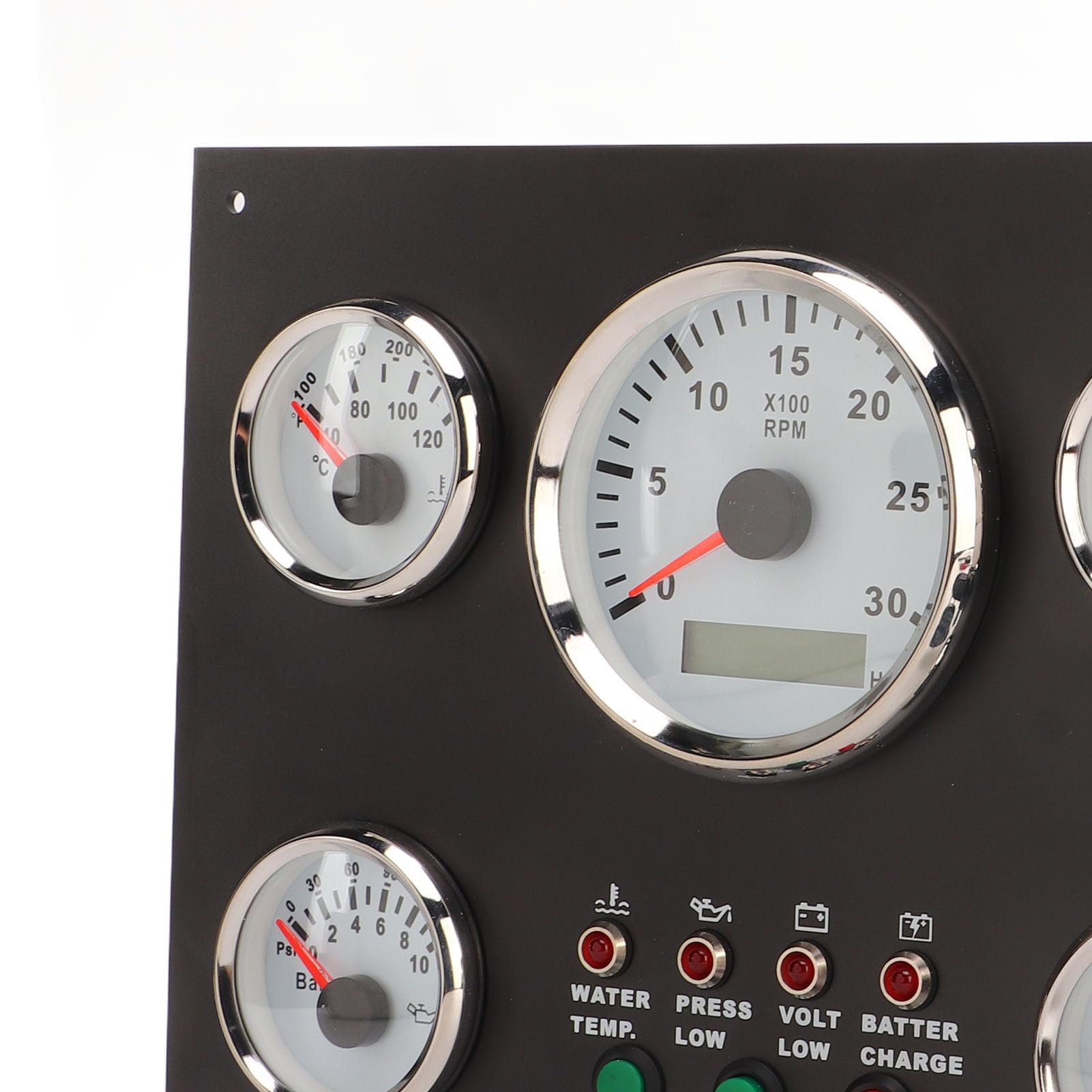 Panel de Instrumentos del Barco, Panel de Instrumentos del Tablero del Motor Valor de Voltaje Nivel de Aceite Volumen de Aceite Restante de Alta Precisión para el Generador(12V)