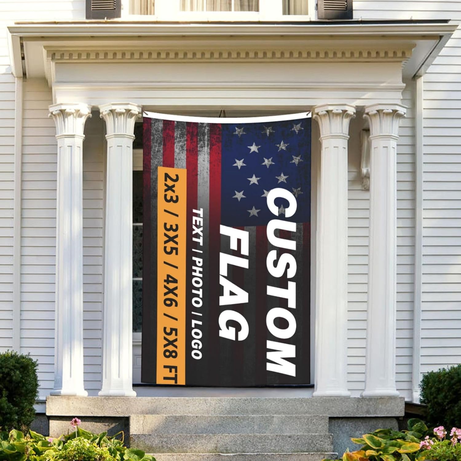 Custom Flag 5x8 Ft Double SidedFor Outdoors - Design Your Own Logo/Photo/Picture/Text - Personalized Flags Room Wall Decoration - Customized Two Side Flags Banners Gift for Outside Indoor