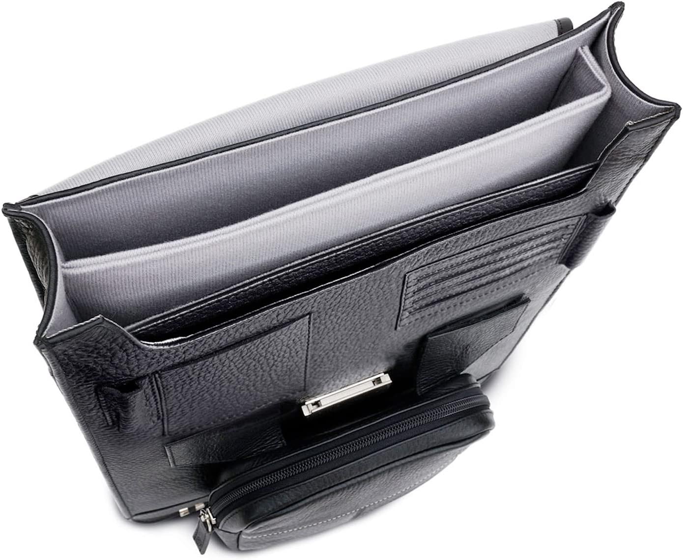 Premium Leather Vertical Briefcase