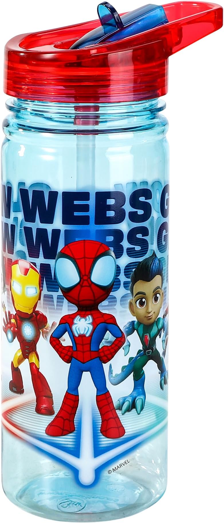 Spidey and His Amazing Friends 580ml Water Bottle for Kids School Drinks Bottle Made of Durable Tritan Reusable BPA Free
