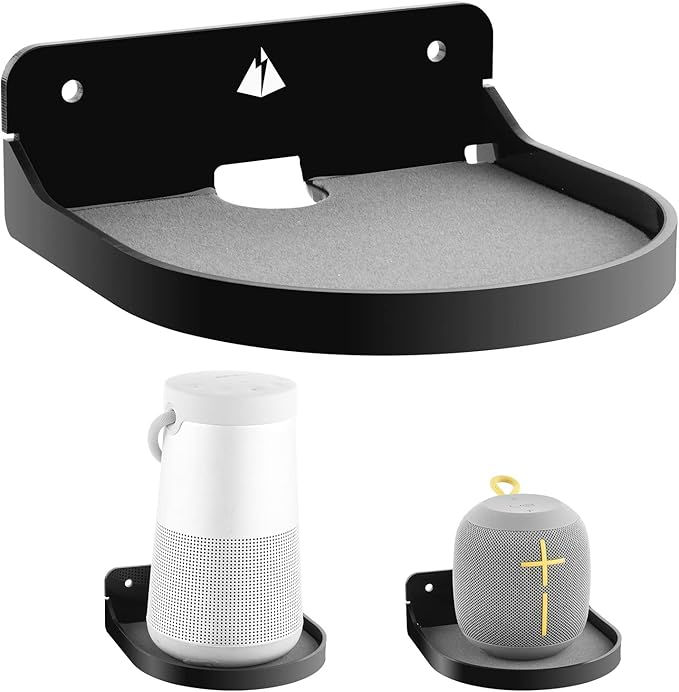 TXEsign 5.3 inches Speaker Shelf Mount Small Floating Shelf