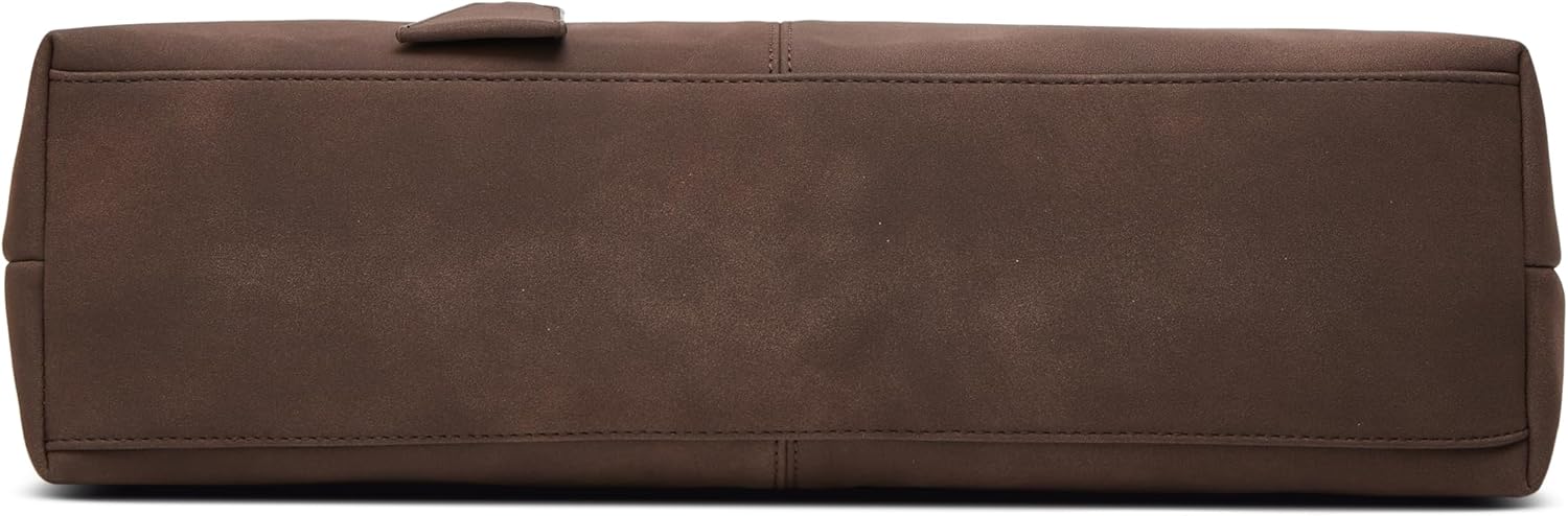 Suede Tote Bags for Women Retro Top-Handle Bag Handbags Elegant Purses Satchel for Travel Work - Image 8