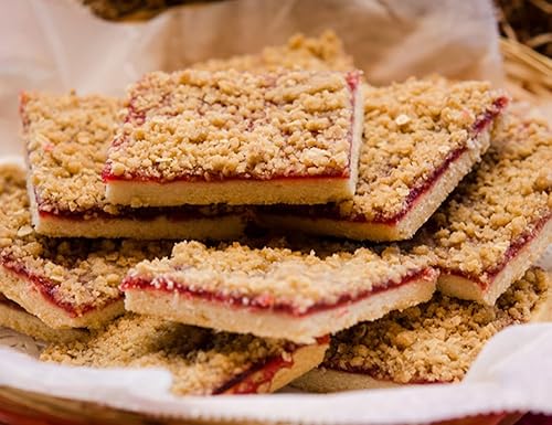 Raspberry Streusel Shortbread Bar (12 Bars)