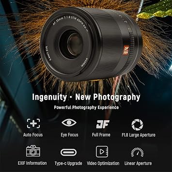 VILTROX 35mm f/1.8 F1.8 Z STM Auto Focus Full Frame Portrait Lens | Camera Lens for Nikon Z-Mount Z5 Z50 Z6 Z6 II Z7 Z7 II ZFC