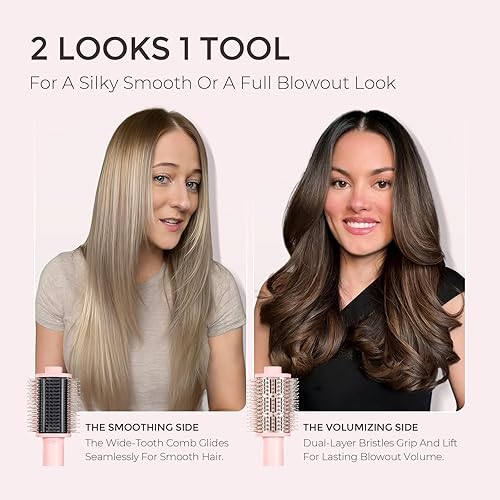 Miniatura 4 de TYMO Cepillo secador de pelo 4.0, ligero 3 veces más rápido, cepillo secador de pelo iónico 5 en 1 que añade brillo, volumen y plenitud para estilos