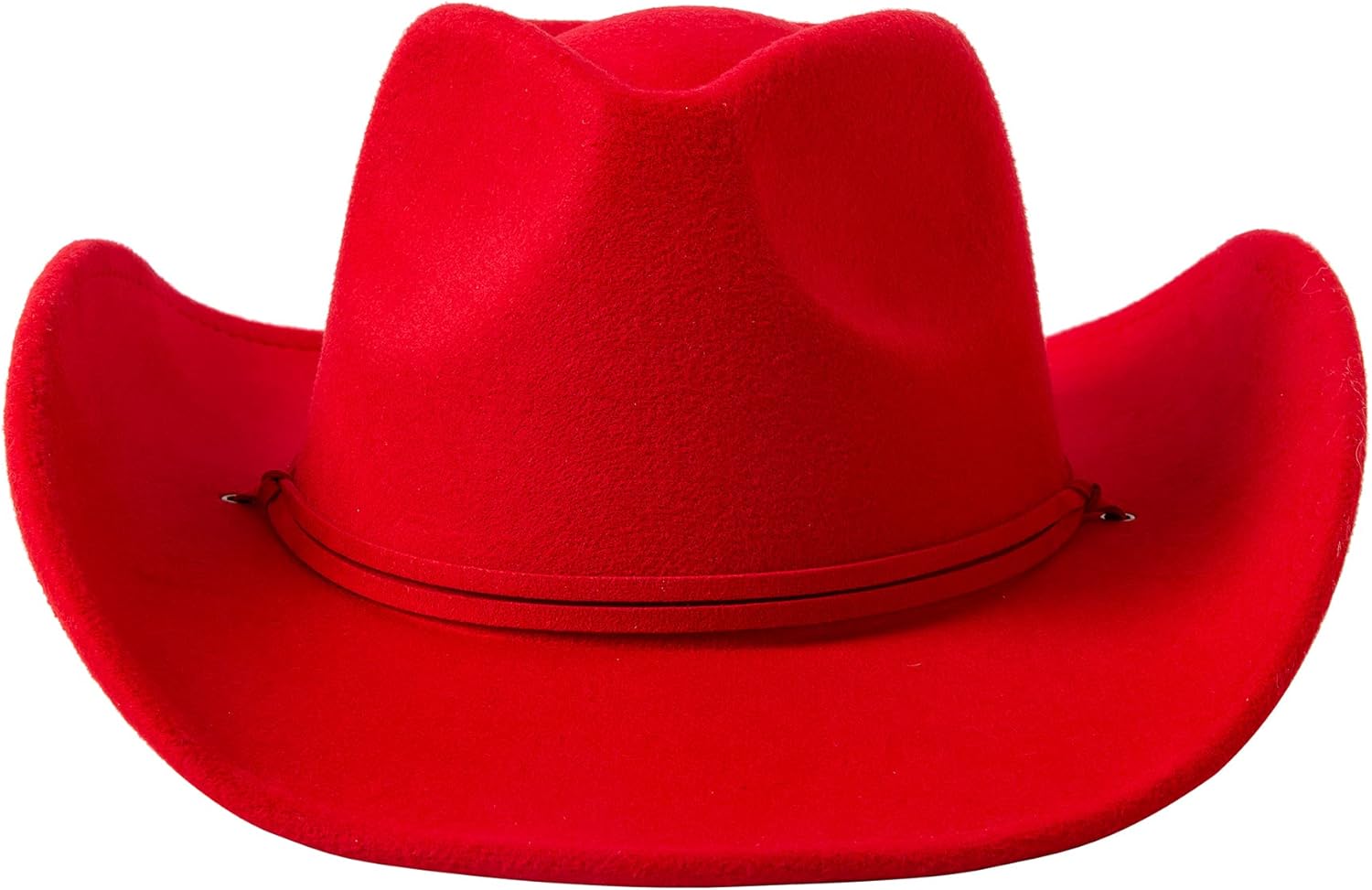 Lanzom Women Men Retro Felt Wide Brim Western Cowboy Cowgirl Hat Dress Up Hat with Wind Lanyard (Black,Medium) : Clothing, Shoes & Jewelry