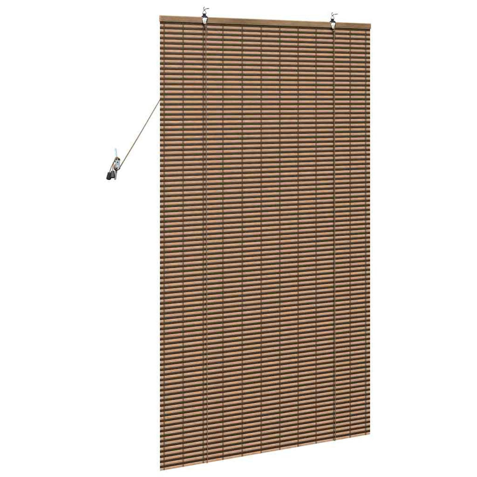 Gecheer Store plissé en bambou - 100 x 160 cm - Pare-vue - Protection solaire - Marron