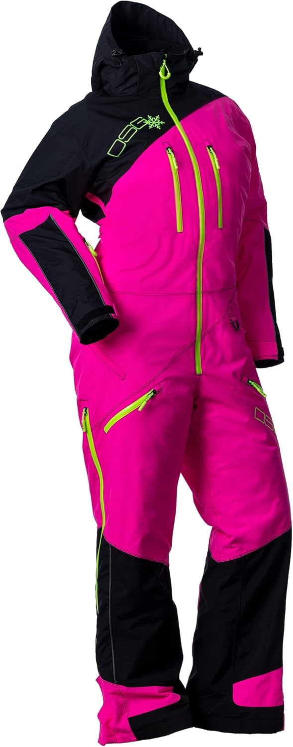 DOING SOMETHING GREAT DSG Outerwear Women's Snow Monosuits 2.0 | Waterproof, Removable Insulated Quilted Liner, Drop-Seat