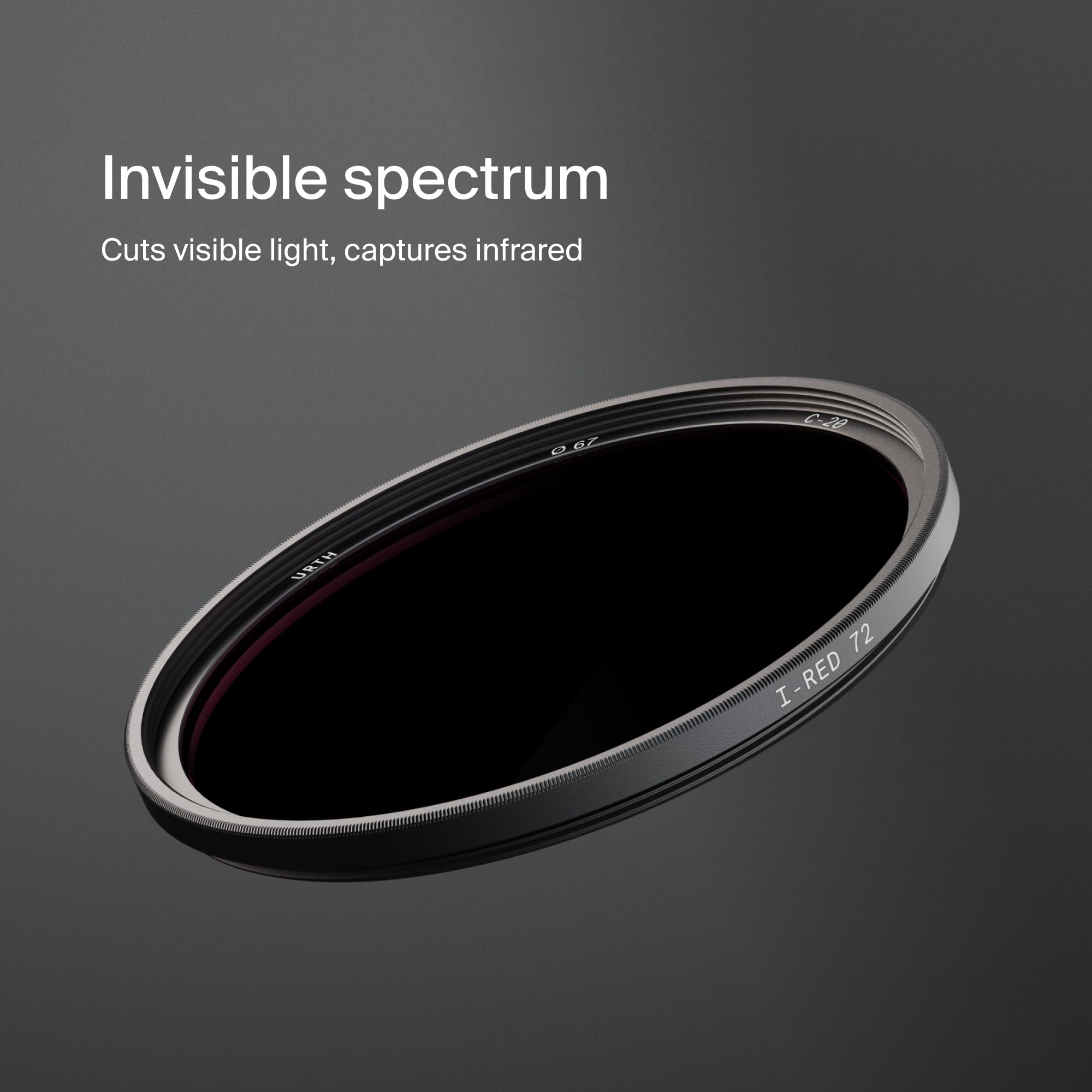 Urth 95 mm Filtro a Infrarossi (R72) per Obiettivo (Plus) - Spettro 720nm Fotografia IR per Fotocamera Reflex Digitale DSLR e SLR