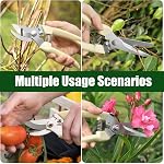 Pruning Shears, Garden Shears, 2 Pack Gardening Tools, Pruning Shears for Gardening, Pruning Snip, Garden Clippers,Hand Bypass Pruner for Florist, Yard and Orchard Plant