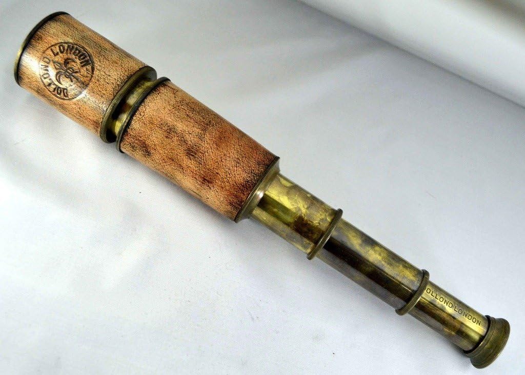 Brass Nautical Telescope Brass Hand Held Pocket Spyglass in Gift Box