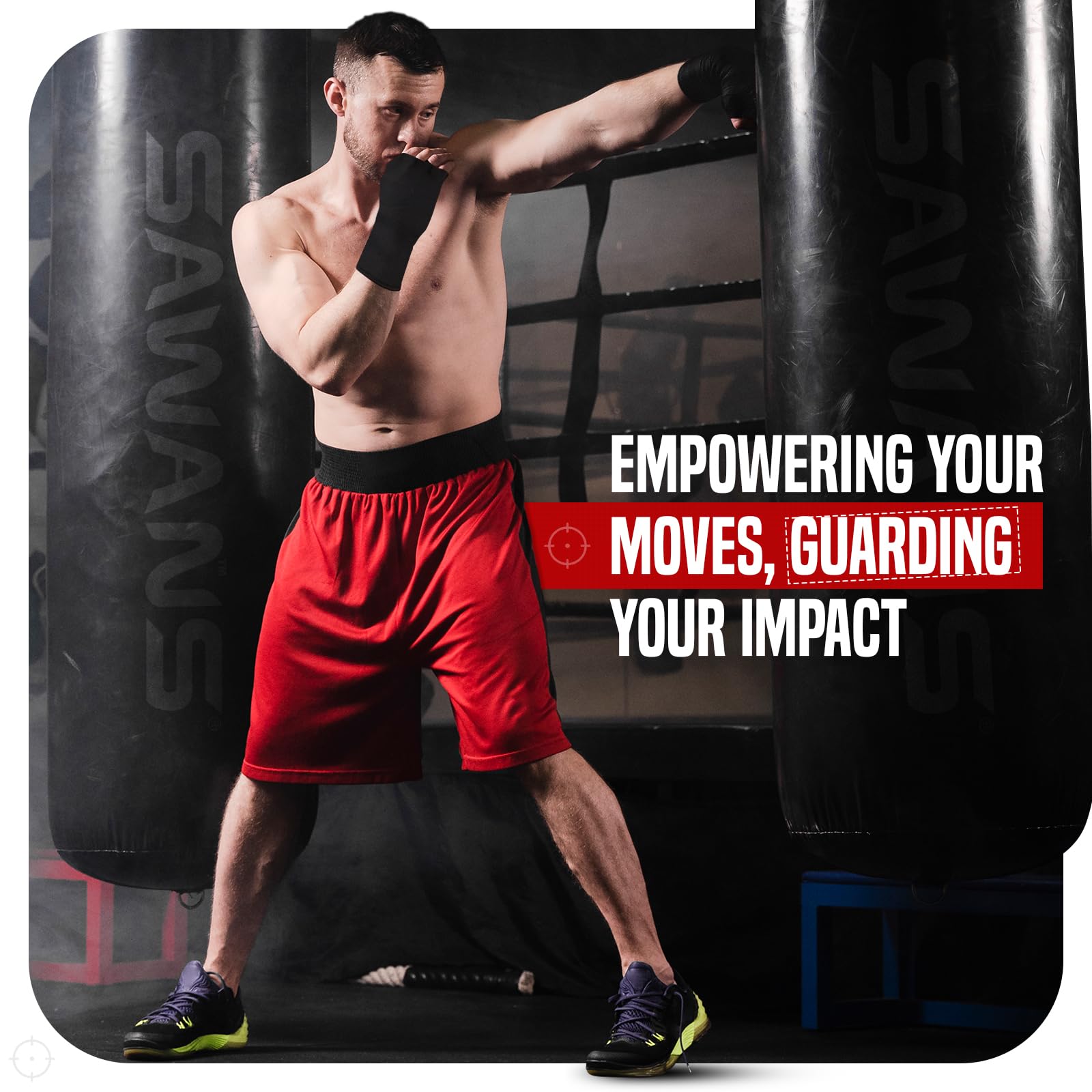 SAWANS Gants intérieurs, bandages, boxe, Muay Thai, entraînement élastique, gants de boxe, gants de MMA, gants de sport, kickboxing, bandages pour les mains, gants de boxe, gants de boxe intérieurs,