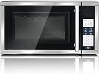 Vista 1 de 0.7 Cu.ft. Countertop Microwave Oven Countertop, 6 Auto Menus, 700W Small Microwave with 10 Power Levels, Child Lock & Space-Saving