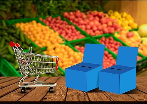 Miniatura 6 de 30 cajas para rifas, urnas de donación para recaudación de fondos, caja de cartón de 6.5 x 4.5 x 4.8 pulgadas con ranura para boletos y cabecera