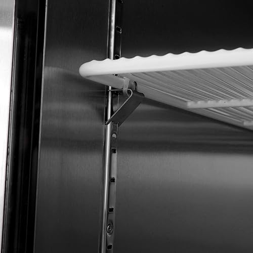 Miniatura 5 de Atosa MGF8404GR Refrigerador de preparación de alimentos bajo encimera de 73 pulgadas para restaurante hotel bar  3 puertas batientes sólidas, 3