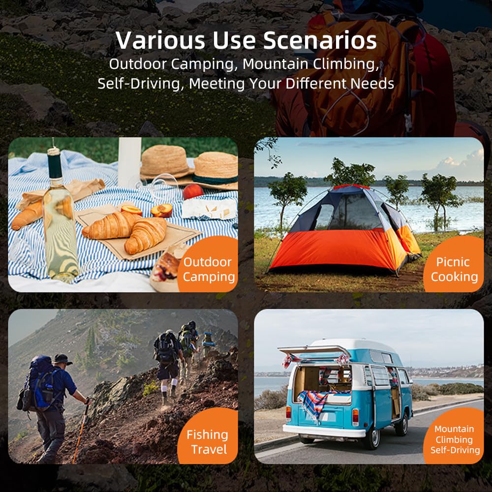 Juego de 4 Tazas Plegables de Acero Inoxidable con Asas, Ideales para Camping, picnics, Senderismo, Pesca y Viajes.